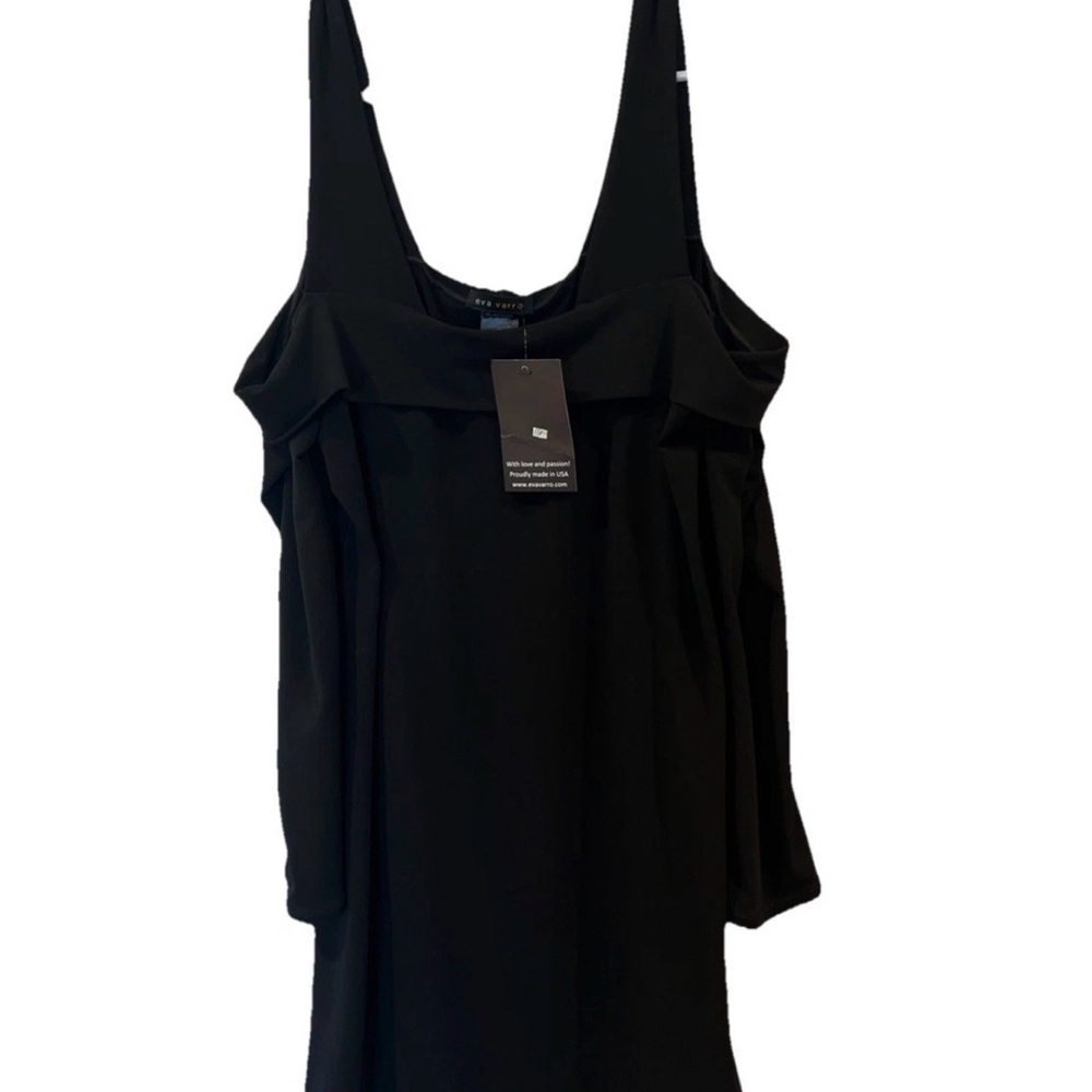 eva varro Black Cold-Shoulder Tunic Top Sz.XL NWT
